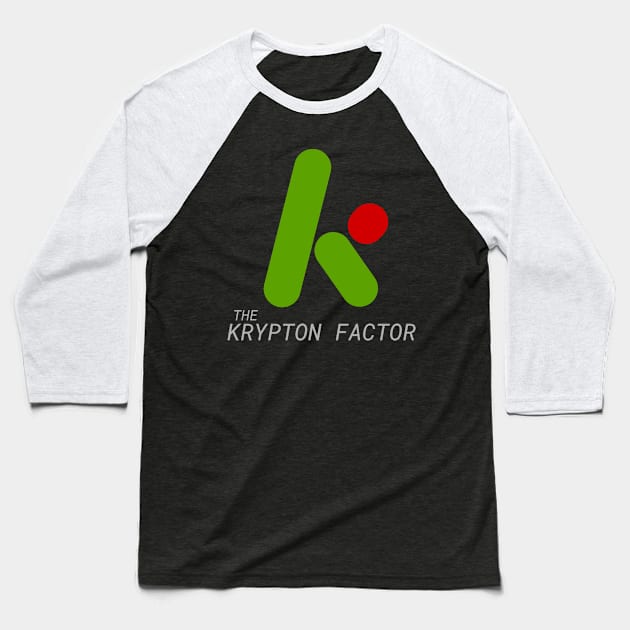 Retro The Kryton Factor Gameshow Baseball T-Shirt by Meta Cortex